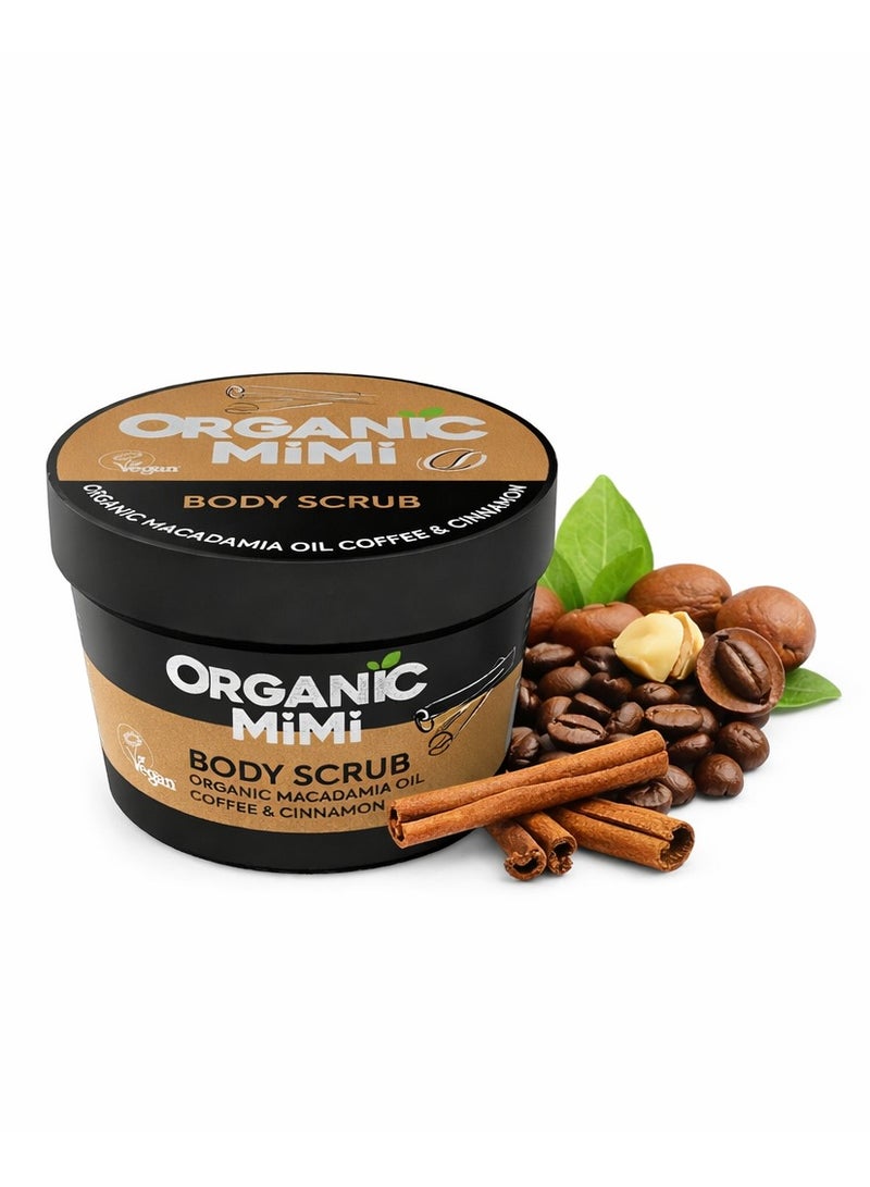 Organic Mimi Coffee & Cinnamon Body Scrub 120g - Image 1