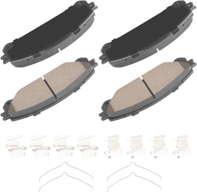 Hz1324 Quietcast Premium Ceramic Disc Brake Pad Set - Compatible With Lexus And Toyota Models