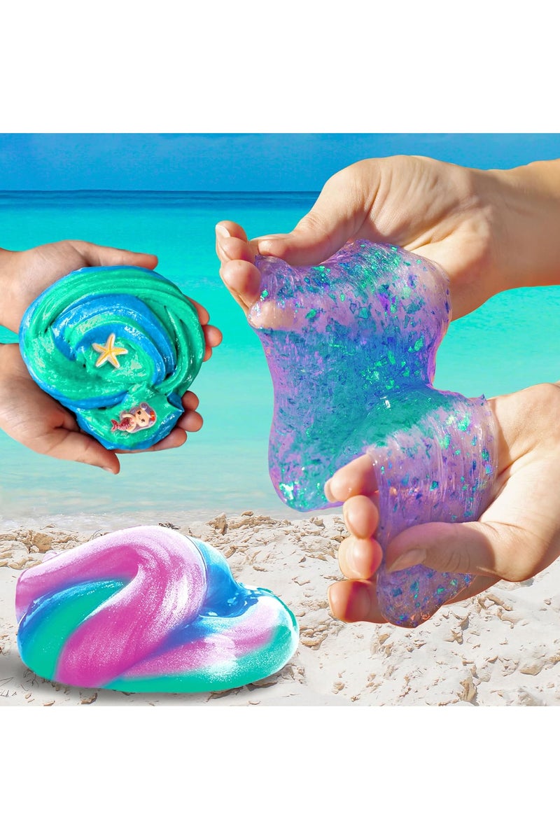 SIMDOW DIY Slime Kit for Kids-Non-Sticky,Soft u0026 Scented to Make Cloud Slime, Foam Slime, Butter Slime, Mermaid Slime u0026 Candy Slime with Charms – Stress Relief Party Favors u0026 Great Gift Idea - Image 2