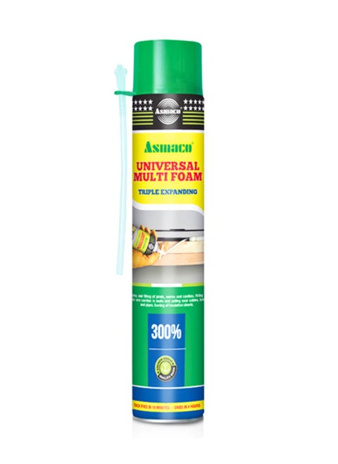 Polyurethane PU Insulating Foam Sealant | Multipurpose Expandable PU Foam Spray for Window, Tile, Door, and AC Gaps (750ml)