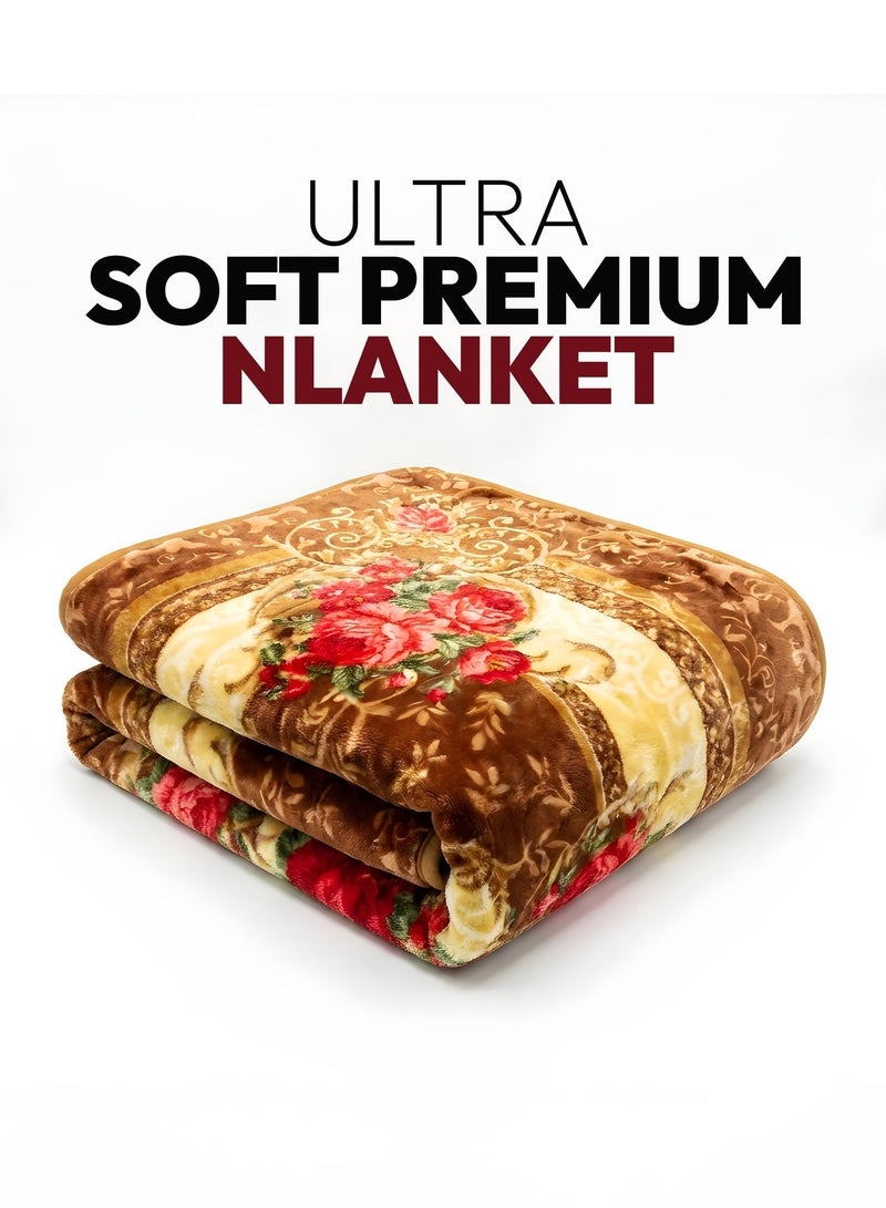 STARGOLD 160x220cm Weighted Comfort Blanket Heavy 1 Ply Winter Throw Blanket for Single Bed, Embossed Wool Feel Bedding, SG-BL904 - Image 5