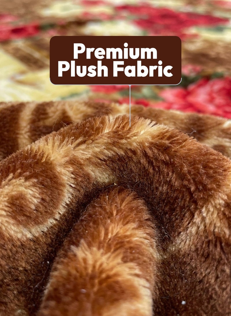 STARGOLD 160x220cm Weighted Comfort Blanket Heavy 1 Ply Winter Throw Blanket for Single Bed, Embossed Wool Feel Bedding, SG-BL904 - Image 4