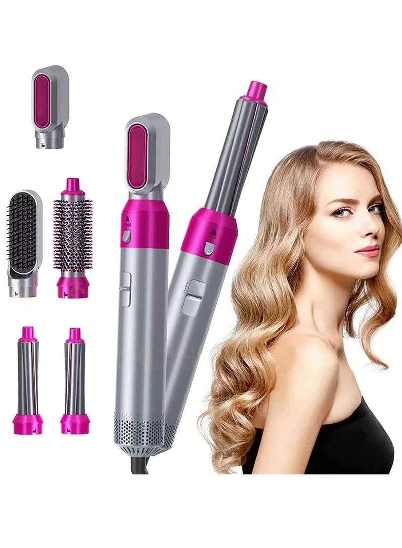 ELTRAZONE 5 in 1 Multifunctional styling tool, The Detachable Negative Iron Automatic Suction Hair Curler, 5 in 1 Multi-Head Hot Air Comb - Image 1