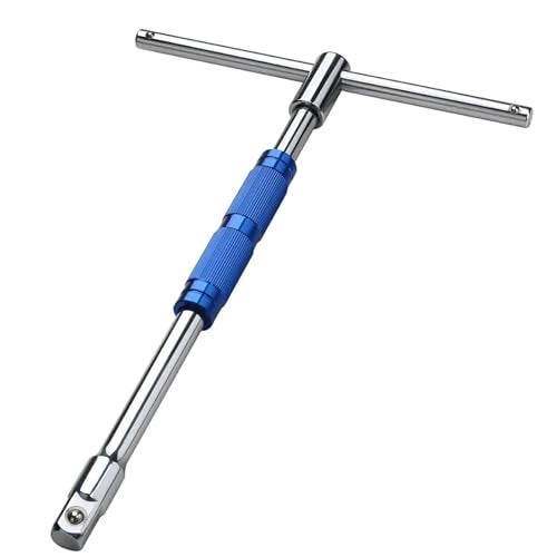 JPT 360° Rotation T Type Socket Wrench 1/2 (12.5mm) Detachable T-bar Spanner for Hex/Twelve Angle Socket Sleeve Tools - Image 1