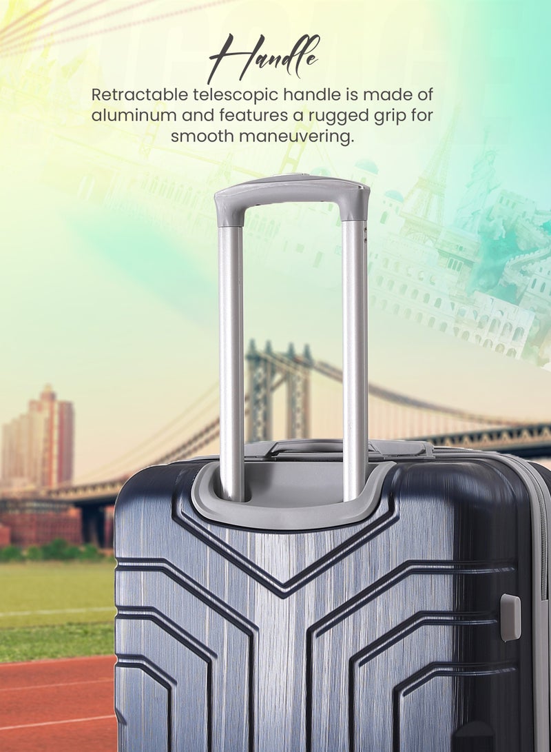STARLIFE 3 Piece ABS Hard side Trolley Luggage Set Spinner Wheels with Number Lock 20/24/30 Inch - Image 3