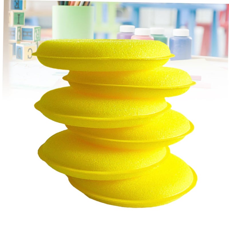 6Pcs Dual Sided Car Waxing Sponge Pads 9 8x9 8x1 5cm For Detailing Cleaning And Polishing - Image 3