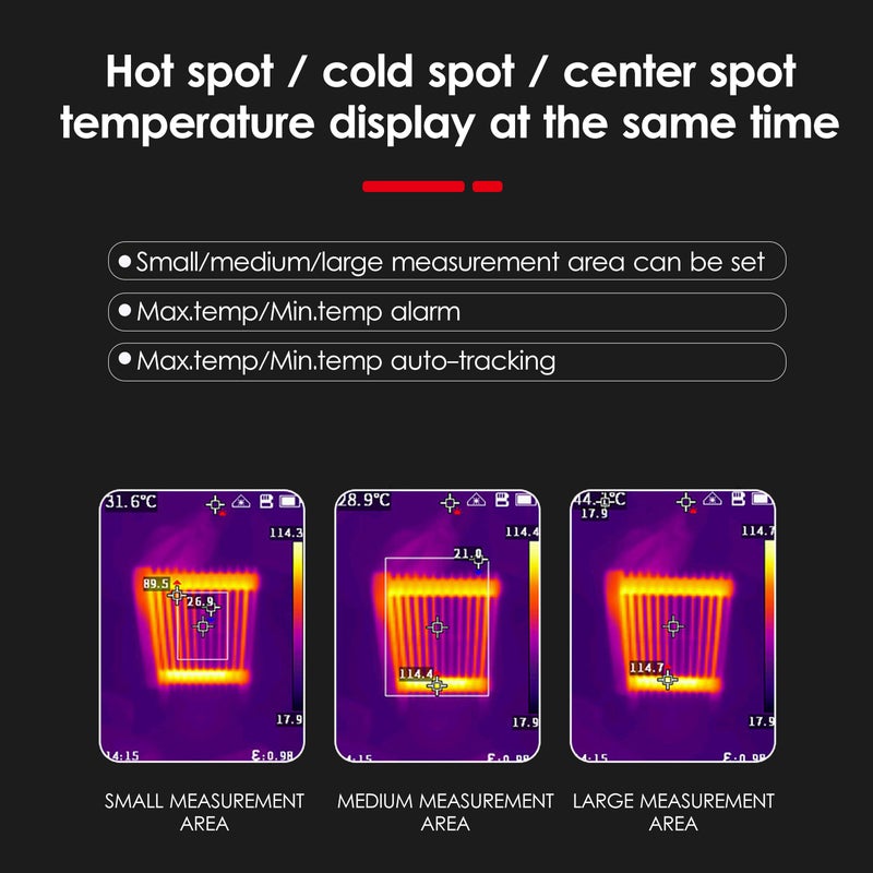 GUIDE T120 Thermal Imager Infrared Thermal Imaging Camera Handheld Industrial Infrared Camera Thermographic Camera -20℃~400℃（-4℉~752℉） - Image 2