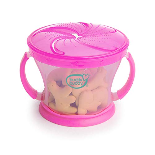 BuddsBuddy Premium Snack Dispenser, BB7113 (Pink) - Image 1