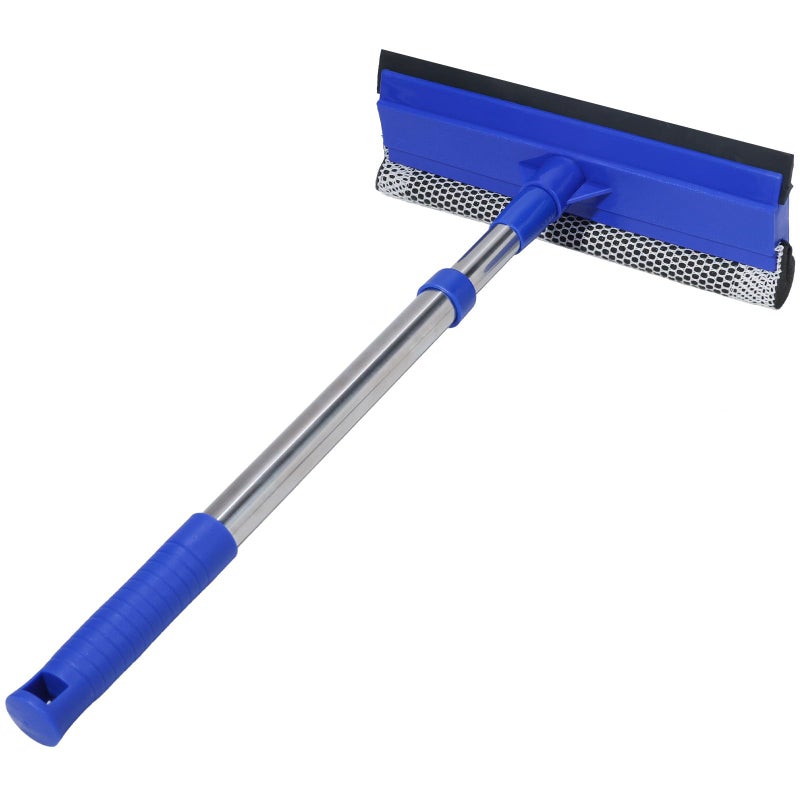 Conliwell 2in1 Car Windshield Squeegee and Sponge Scrubber for Cleaning and Washing Rubber Blade Cleaner with Handle Retractable car Wipers Suitable for All Vehicles Blue - Image 3