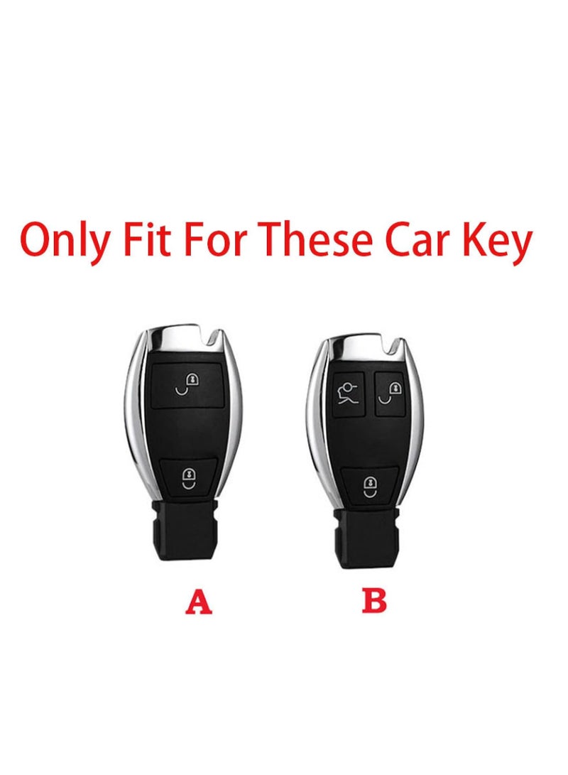 Premium Suede Leather Car Key Cover for Mercedes-Benz A, B, C, E, R, S Class, AMG, GLS, GLA, GLK, CLA, CLS, GLC, W176, W221, W212, W463, W204, W205 – Stylish, Protective Key Case - Image 5