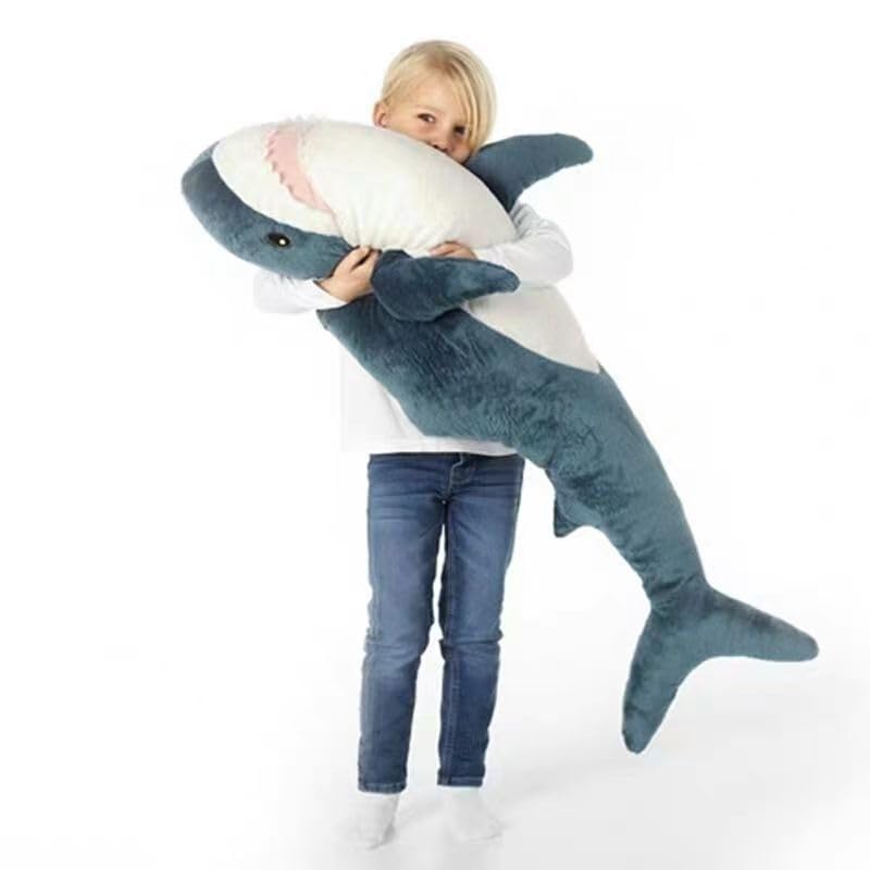 JULAN 31inch Giant Plush Shark Toy Pillow3D Giant Shark Stuffed AnimalSoft Shark Cushion Pillow Shark Stuffed Toy Throw Pillow for Childrens Pillow Boys and Girls Room Decoration Bedtime Gift 80cm - Image 5