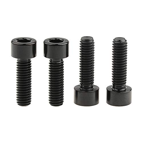 Wanyifa Titanium Ti M6 x 20mm Socket Allen Hex Bolt for Bicycle Disc Brake Caliper Adapter Mount Upgrade Pack of 4 (Black) - Image 3