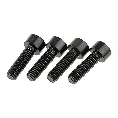 Wanyifa Titanium Ti M6 x 20mm Socket Allen Hex Bolt for Bicycle Disc Brake Caliper Adapter Mount Upgrade Pack of 4 (Black) - Image 4