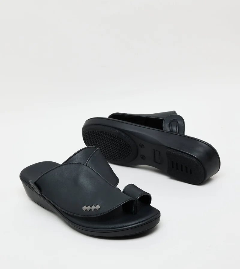 STEVE MADDEN  Omani Sandal Black Men's Sandals for Men | Best Price UAE