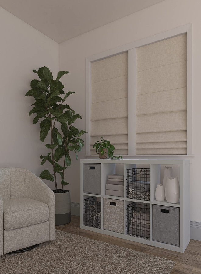 صن زيرو ستارة رومانية لاسلكية من صن زيرو سيرافينا، بنسيج خاص، تحجب الضوء بنسبة 100%، لون كتان، عرض 34 بوصة × ارتفاع 64 بوصة - Image 2