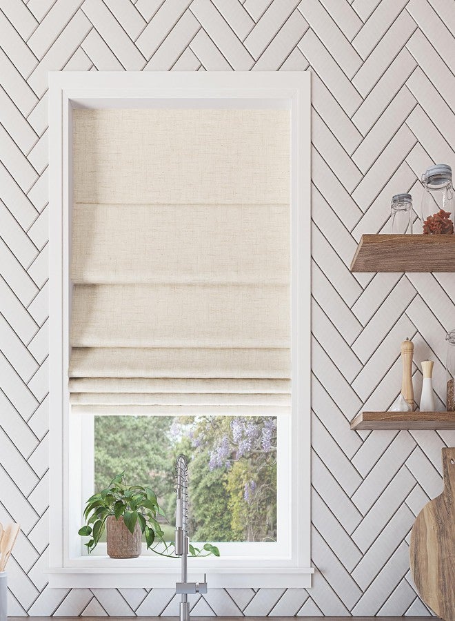 صن زيرو ستارة رومانية لاسلكية من صن زيرو سيرافينا، بنسيج خاص، تحجب الضوء بنسبة 100%، لون كتان، عرض 34 بوصة × ارتفاع 64 بوصة - Image 1