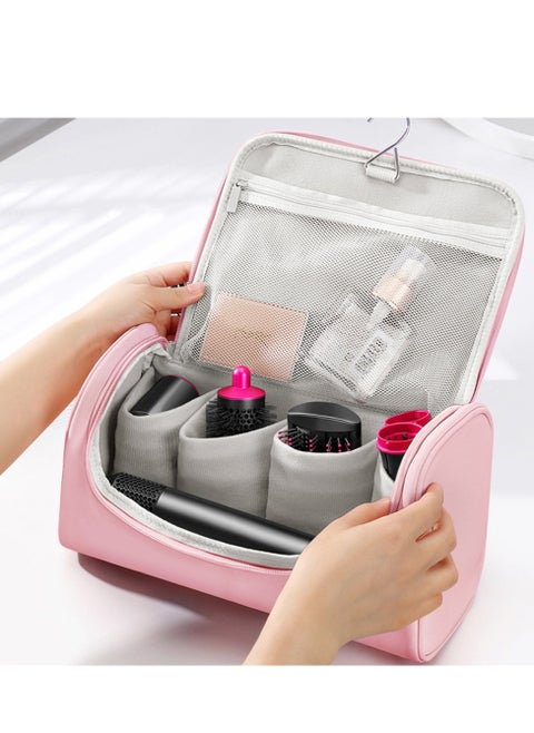 Waterproof Travel Outdoor Hairdrier Storage Bag Multi-pocket Big Capacity Hanging Toiletry Bag Portable Multifunction Dry Wet Separation Makeup Curling Iron Storage Bag