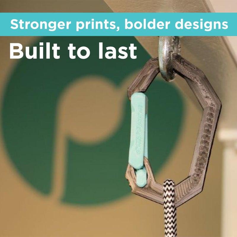 polymaker خيوط PLA PRO 1.75 مم 1 كجم، قوي وعالي الصلابة باللون الأزرق الفاتح لخيوط الطباعة ثلاثية الأبعاد، خيوط طابعة ثلاثية الأبعاد PolyLite PLA PRO 1.75 مم، الطباعة مع معظم الطابعات ثلاثية الأبعاد - Image 2