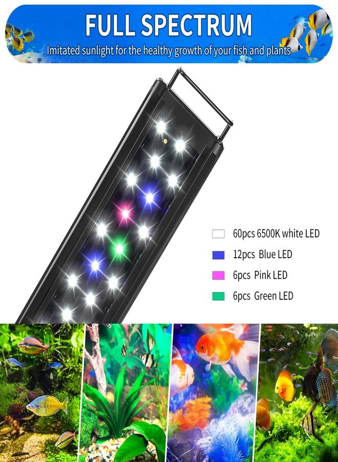 AQUANEAT مصباح أحواض السمك AQUANEAT LED كامل الطيف لأحواض السمك من 36 إلى 44 بوصة، مناسب للمياه العذبة - Image 2