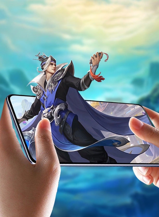 Tempered Glass Screen Protector For Xiaomi POCOM4 pro 4G Black Edge/Clear - Image 4