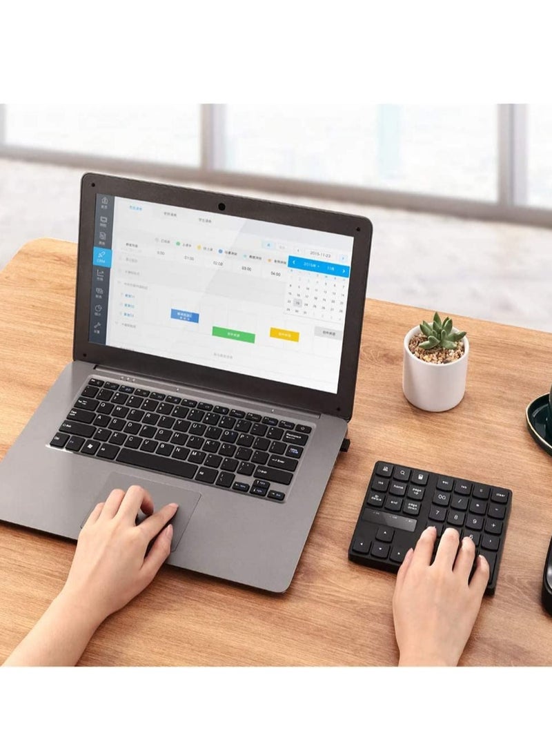 Numeric Keypad, Ultra-Silent External Numeric Pad,USB Rechargeable Number Pad Keyboard with 35 Keys for Macbook,Android, Windows - Image 4