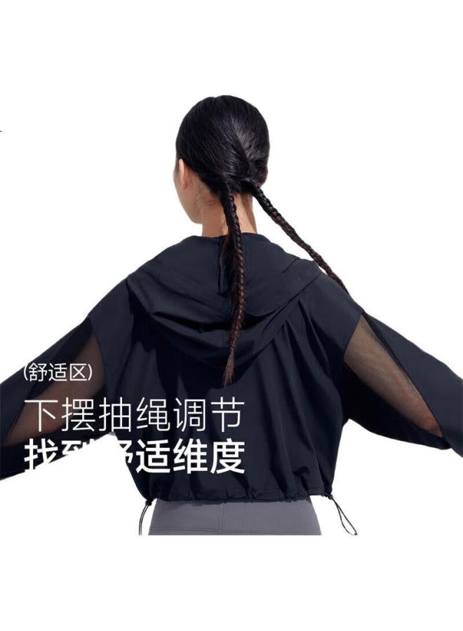 Vvc Chengyi Same Style Sun Protection Clothing, Cool Ice Silk Sun Protection Garment, Breathable Uv Protection, Loose Short Fashionable Black, One Size Fits All - Image 2