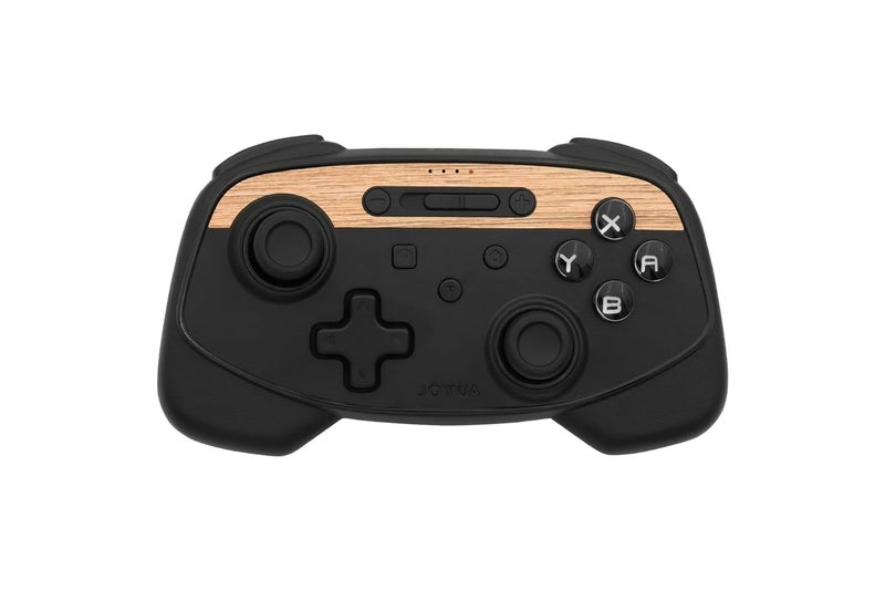 Jowua Multi-Device Wireless Controller Compatible for Tesla 2025 New Model Y Model 3/Y/S/X/cybertruck Compatible for Switch, one controller set, SPECIAL PROGRAMMED and DESIGN FOR TESLA WOOD [nintendo_switch,windows,ios,android] - Image 1
