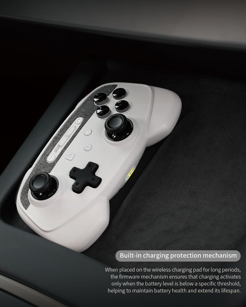 Jowua Multi-Device Wireless Controller Compatible for Tesla 2025 New Model Y Model 3/Y/S/X/cybertruck Compatible for Switch, one controller set, SPECIAL PROGRAMMED and DESIGN FOR TESLA WOOD [nintendo_switch,windows,ios,android] - Image 5