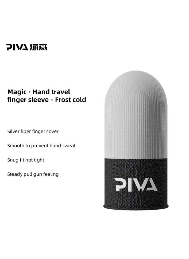 PIVA 10 Mobile Gaming Finger Sleeves – Frost Cold Silver Fiber Touchscreen Finger Cover for PUBG & FPS Games, Anti-Sweat, High Sensitivity, Smooth Control For Redmagic, Iphone, iPad, Samsung, Poco and Mobile Phones (5 Pairs / 10 PCS) - Image 5