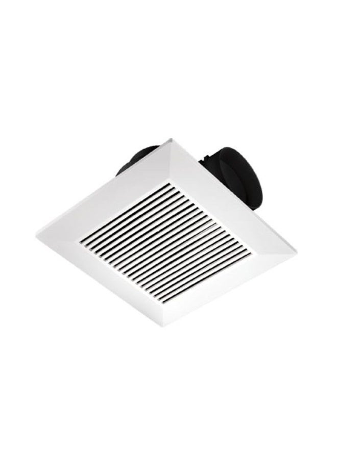 DANUBE HOME Milano 8" Duct Exhaust Fan - White Finish Durable Pp Plastic Low Noise Household Exhaust Fans Powerful Ventilation Fan For Home, Kitchen, Bathroom, Garage, & Warehouse - 25.6X25.6X14Cm 