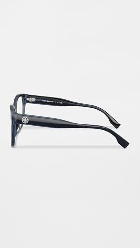 Tory Burch Women's Square Eyeglasses, Blue Crystal, One Size - Image 3