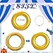 Hollowfly 12 Pack Gold Ring Balloons with Transparent Fishing Line Cartoon Characters Themed Party Decor Foil Balloon for Role Playing Cartoon Carnival Theme Birthday Party Decoration - Image 4