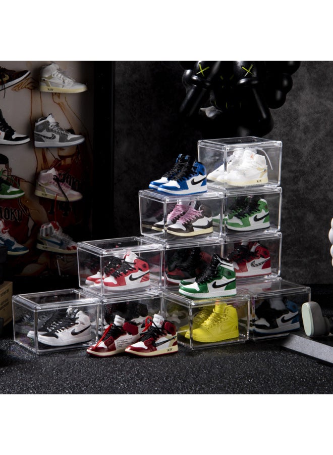 Creative Diy Model Desktop Decoration For Boys And Girls Birthday Gift Trendy Mini AJ Sneakers Shoes Wall-Color:1 Little Celts - Image 3