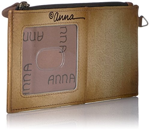 Anna by Anuschka Women's Hand Painted Genuine Leather Organizer Wallet - Rustic Bouquet - Image 2