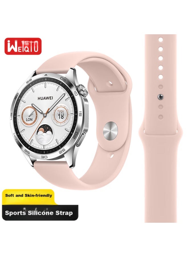 Wei Qiantu Weiqianto متوافق مع Huawei Watch Band لـ Gt4/gt5/pro/gt3pro/watch4pro/3pro، حزام سيليكون رياضي للرجال، 46/48mm - Image 1