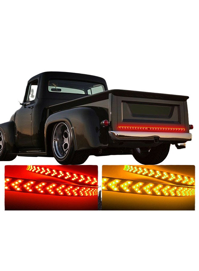 Truck Tailgate Light Bar Light Strip with Red Running Brake Lights Turn Signal Reverse Light  - Image 1