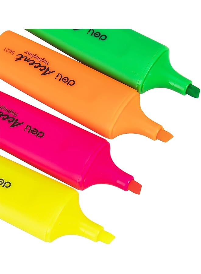 Deli Ght Fade Resistant Highlighter 4 Piece Set Multicolor - Image 4