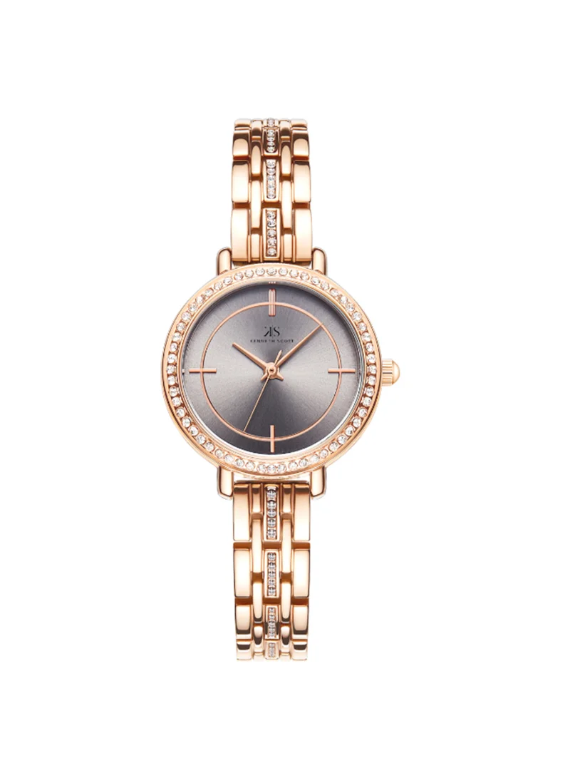 KENNETH SCOTT Women's Analog Stainless Steel Wrist Watch K23532-RBKX - 28 Mm