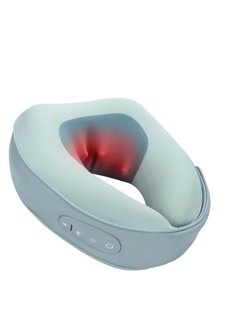 SYOSI Neck Massager with Heat for Pain Relief Deep Tissue Rechargeable Shiatsu Massage Cushion for Shoulder Back Relieve Muscle Pain 3D Kneading Pillow for Home Office Car Travel  - Image 1