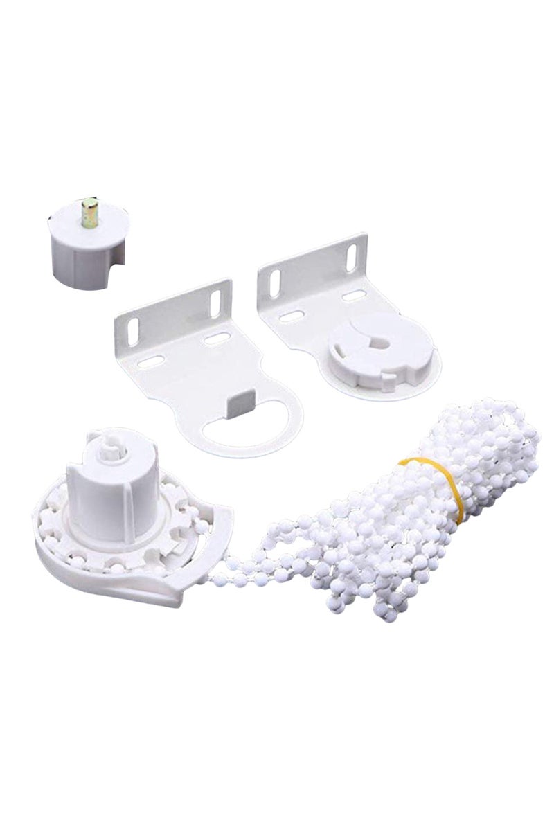 طقم سلسلة خرز 38 مم يمكنك تركيبه بنفسك لإصلاح ستائر النوافذ والستائر الدوارة مع سلسلة خرز بقوس تثبيت.