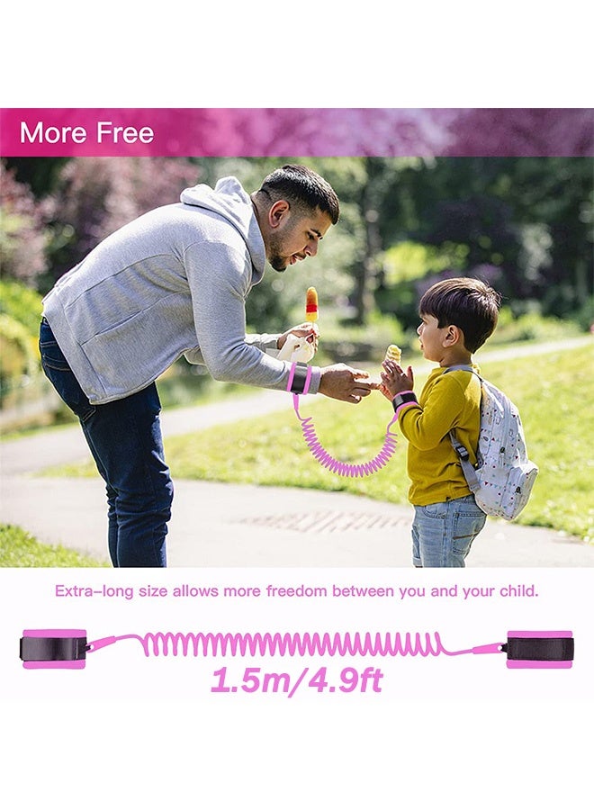2 PCS Baby Kids Safety Anti-lost Strap Walking Harness Toddler Wrist Band Leash Belt 1.5-meter - Image 3