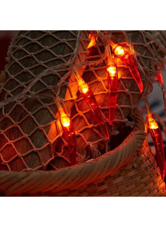 Dreamworth Red Chili String Lights,20ft 40 LED Chili String Lights Battery Operated Remote Contol Fairy Lights for Wedding, Chinese New Year,Spring Festival,Party Decoration,Christmas - Image 3