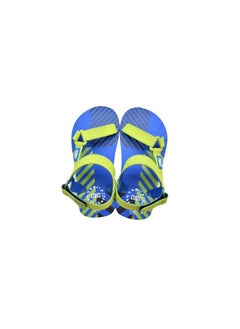 CUBS Royal Blue - Neon Green Boys Sporty Sling CUBS Sandal 28  - Image 2