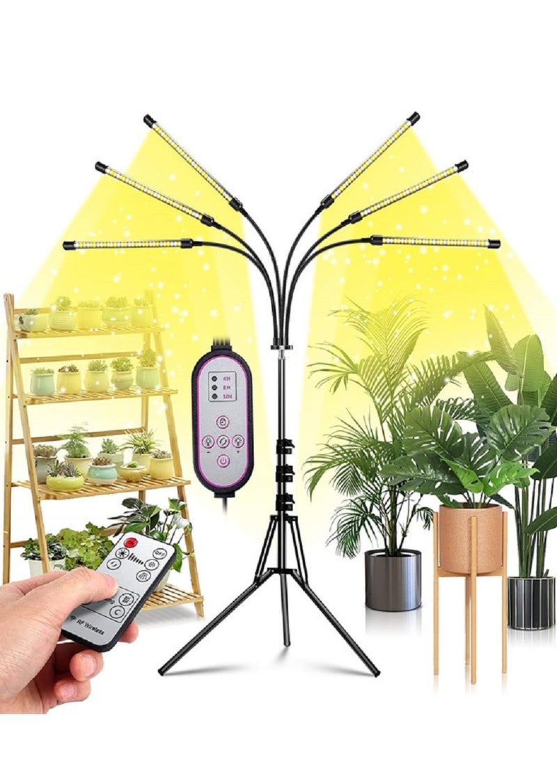 Gerenic Grow Lights for Indoor Plants with Full Spectrum 180 LEDs Plant Lights with 15 60 inches Adjustable Tripod Stand 4 8 12H Timer - Image 1