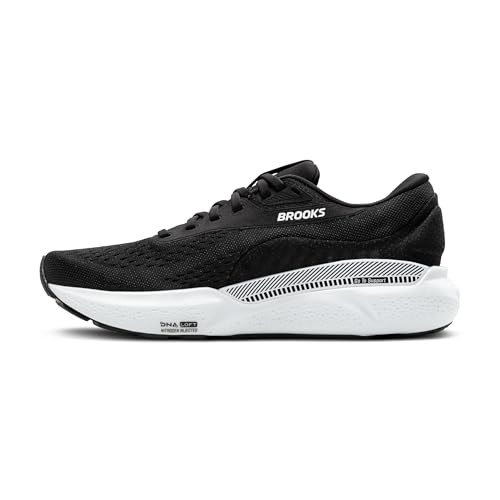 Brooks Women’s Adrenaline GTS 24 Supportive Running Shoe - Black/White - 10 Medium - Image 5