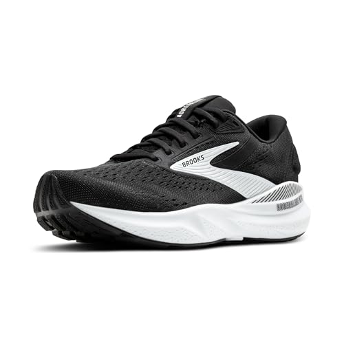 Brooks Women’s Adrenaline GTS 24 Supportive Running Shoe - Black/White - 10 Medium - Image 1