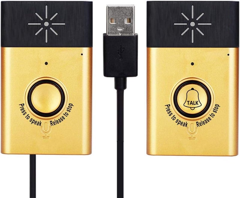klarako Wireless Intercom Doorbells TwoWay WalkieTalkie Operating at Over 600 Feet for Gold - Image 1