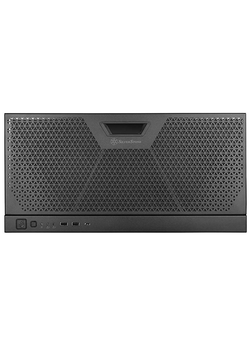 SilverStone Technology SST-RM51 5U Rackmount Server Chassis - Supports SSI-EEB/ATX/Micro-ATX/Mini-ITX, Dual 180mm Fans, Liquid Cooling Compatibility (360mm Radiator), 8 PCI Slots, USB Type-C, 3.5" & 2.5" Drive Bays, Secondary PSU Slot, Steel Construction, Side Intrusion Security Switch  - Image 2