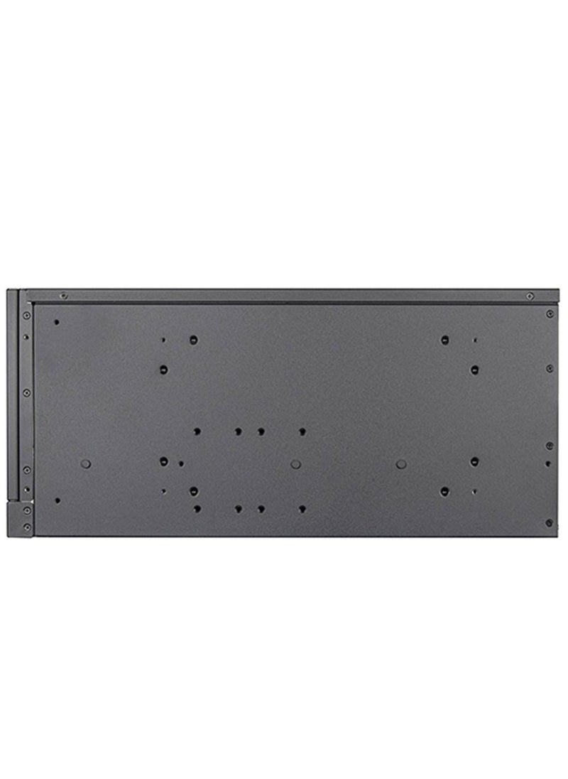 SilverStone Technology SST-RM51 5U Rackmount Server Chassis - Supports SSI-EEB/ATX/Micro-ATX/Mini-ITX, Dual 180mm Fans, Liquid Cooling Compatibility (360mm Radiator), 8 PCI Slots, USB Type-C, 3.5" & 2.5" Drive Bays, Secondary PSU Slot, Steel Construction, Side Intrusion Security Switch  - Image 3