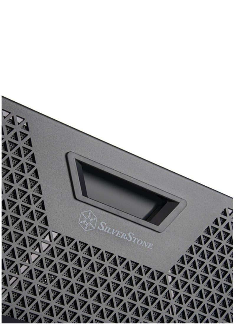 SilverStone Technology SST-RM51 5U Rackmount Server Chassis - Supports SSI-EEB/ATX/Micro-ATX/Mini-ITX, Dual 180mm Fans, Liquid Cooling Compatibility (360mm Radiator), 8 PCI Slots, USB Type-C, 3.5" & 2.5" Drive Bays, Secondary PSU Slot, Steel Construction, Side Intrusion Security Switch  - Image 5